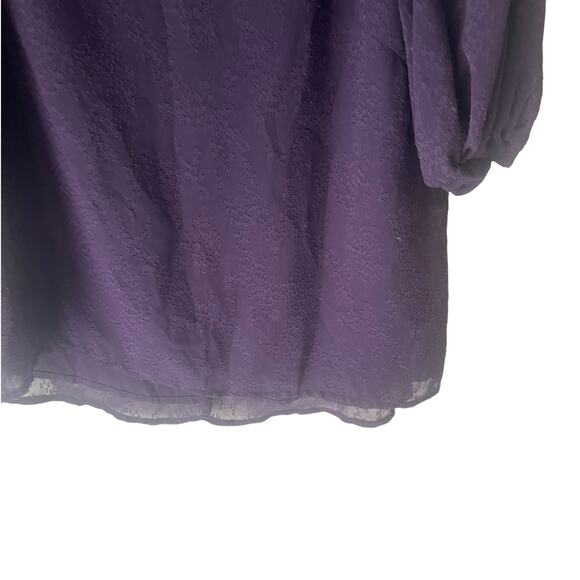Mi Ami Women Size Small Dark Purple Romantic Fairy‎ Grunge Babydoll Top - Picture 3 of 10